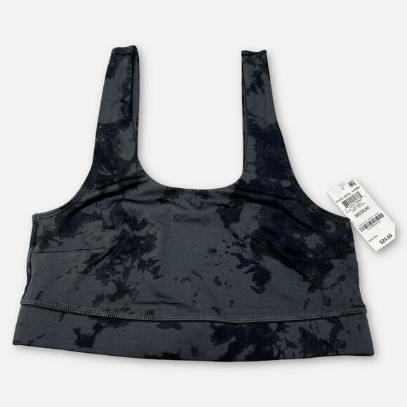 Jenni Intimates NWT Women's Square Neck Bralette SZ M Gray Tiedye Lightweight - Picture 1 of 6